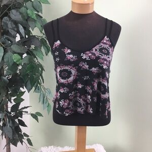 Kimchi Blue Small double strap v neck crop top